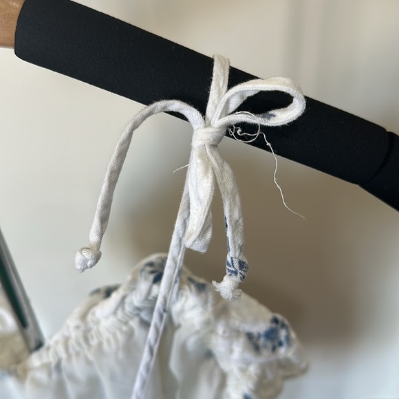 Floral Ruffle White Top - Picture 3 of 5